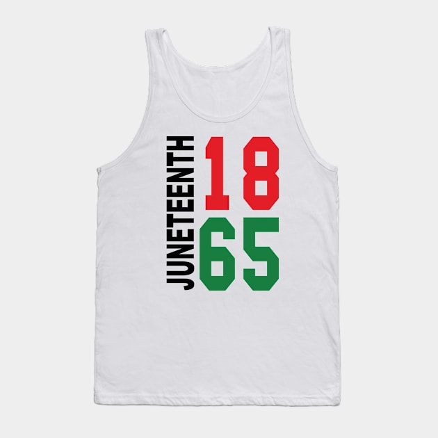 Juneteenth 1865 Black Proud African American Tank Top by ZimBom Designer